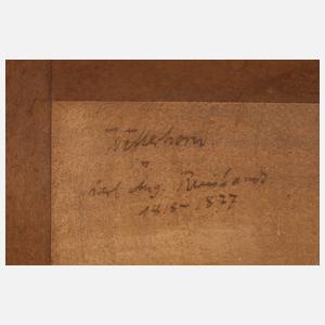 August Reinhardt, Alm im Gebirge