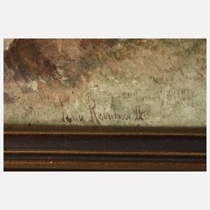 August Reinhardt, Alm im Gebirge