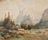August Reinhardt, Alm im Gebirge