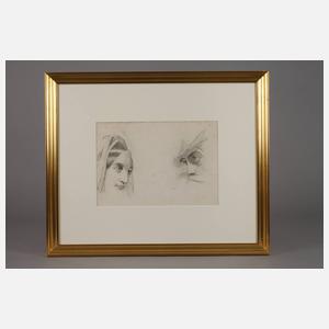 Drei Portraitzeichnungen