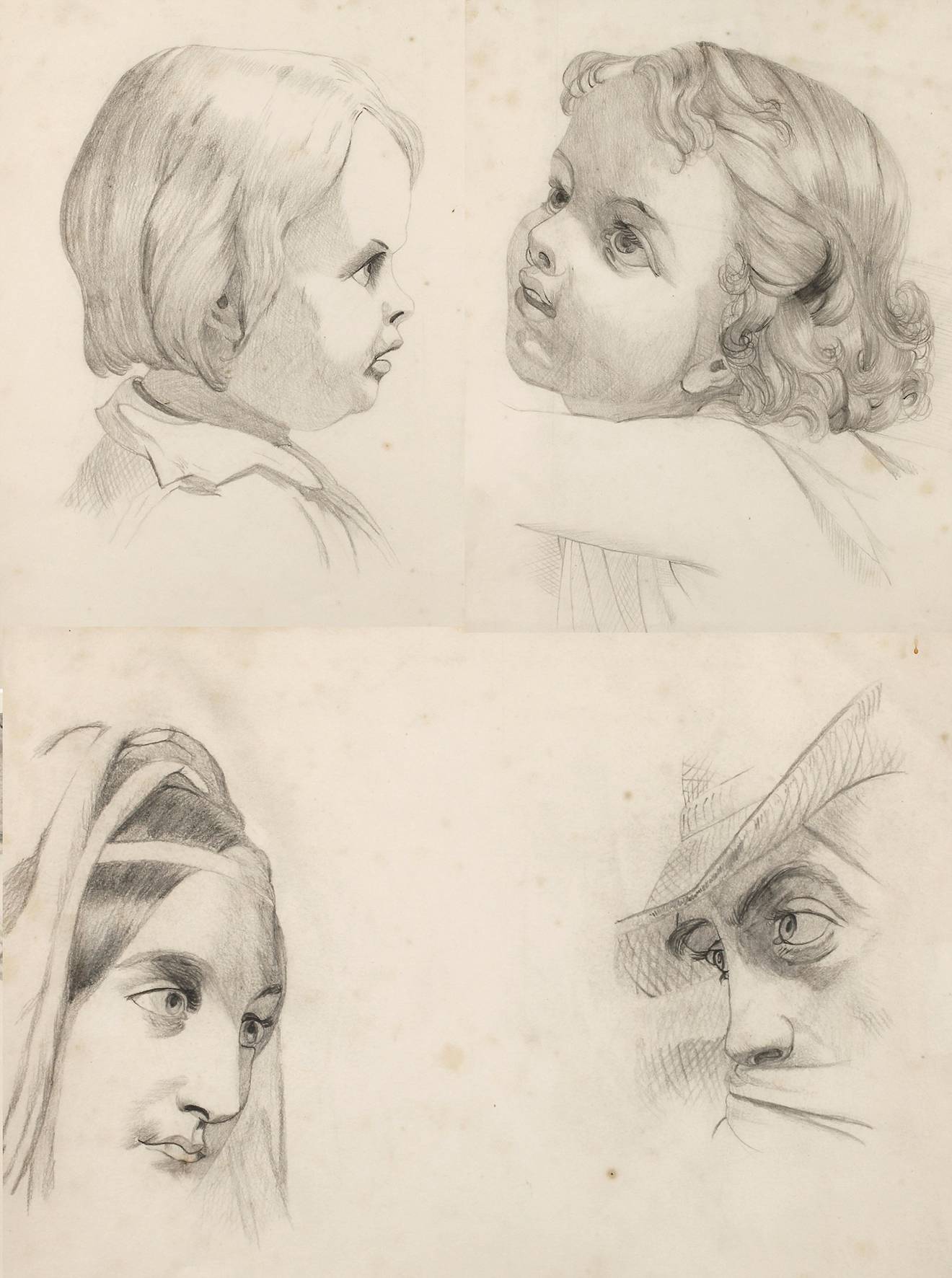 Drei Portraitzeichnungen