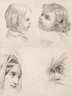 Drei Portraitzeichnungen