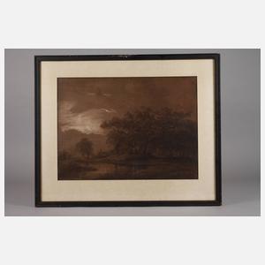 Nachtlandschaft mit See