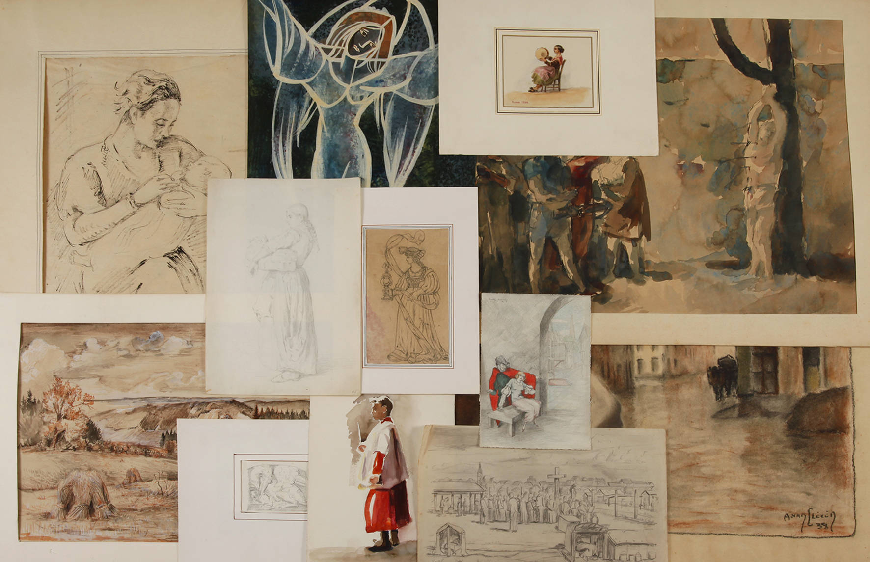 Sammlung Aquarelle und Handzeichnungen