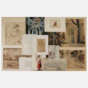 Sammlung Aquarelle und Handzeichnungen