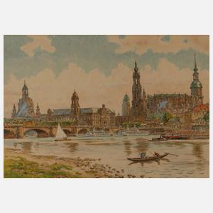 Prof. Fritz Beckert, Blick auf Dresden