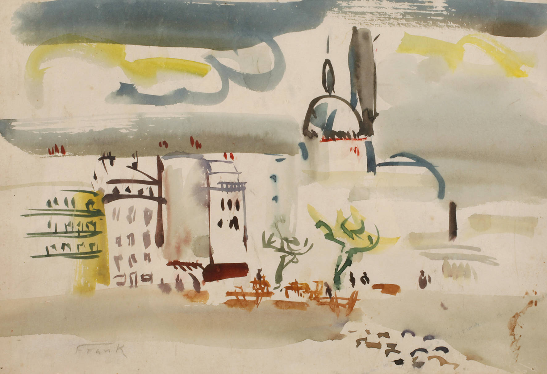 Edvard Frank, Mediterrane Stadtlandschaft