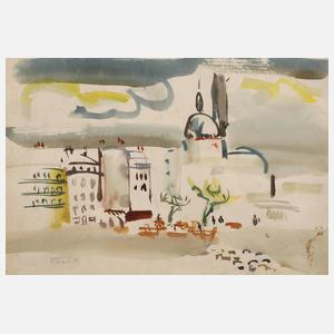 Edvard Frank, Mediterrane Stadtlandschaft