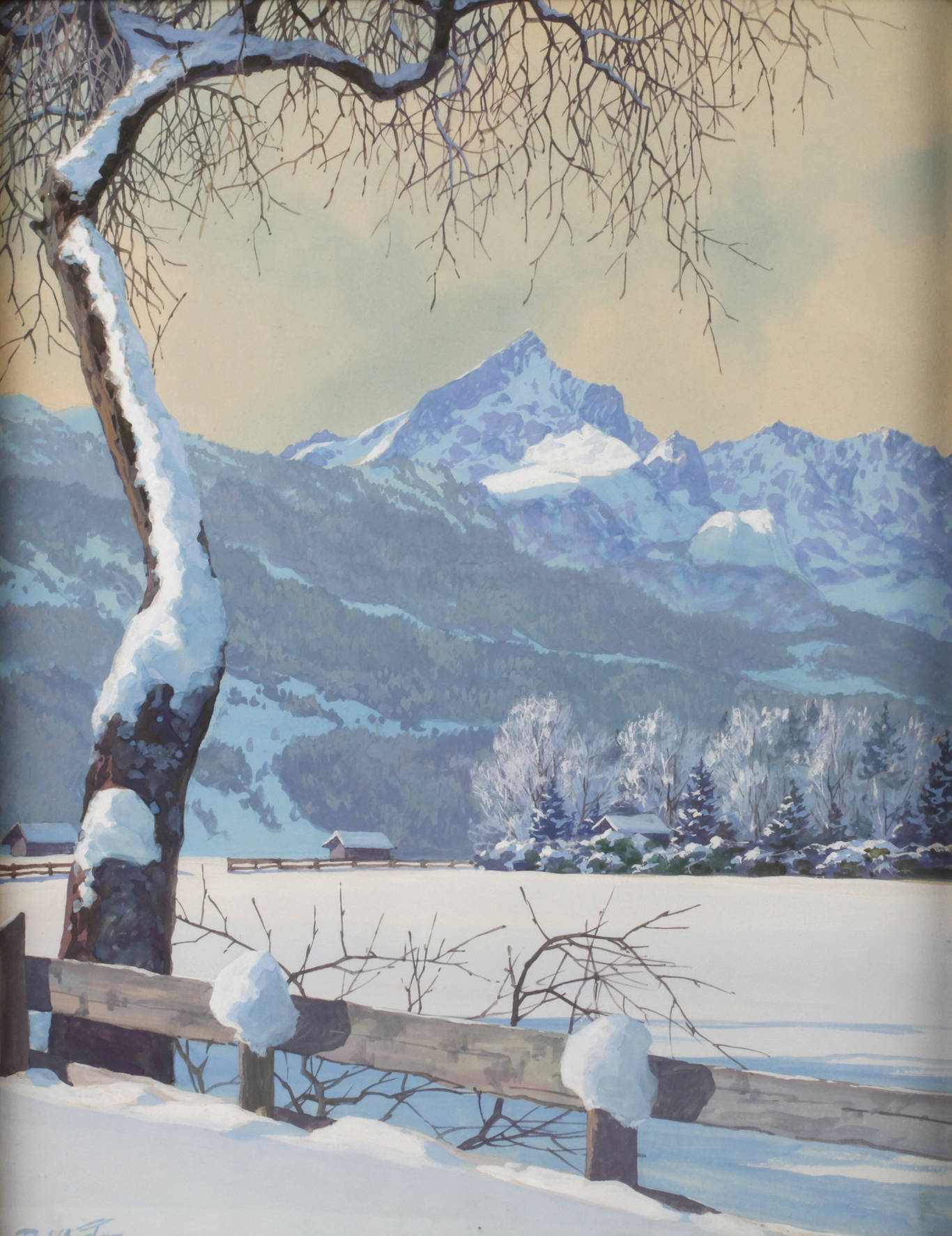 Rudolf Emil Klöden, Winter in den Alpen