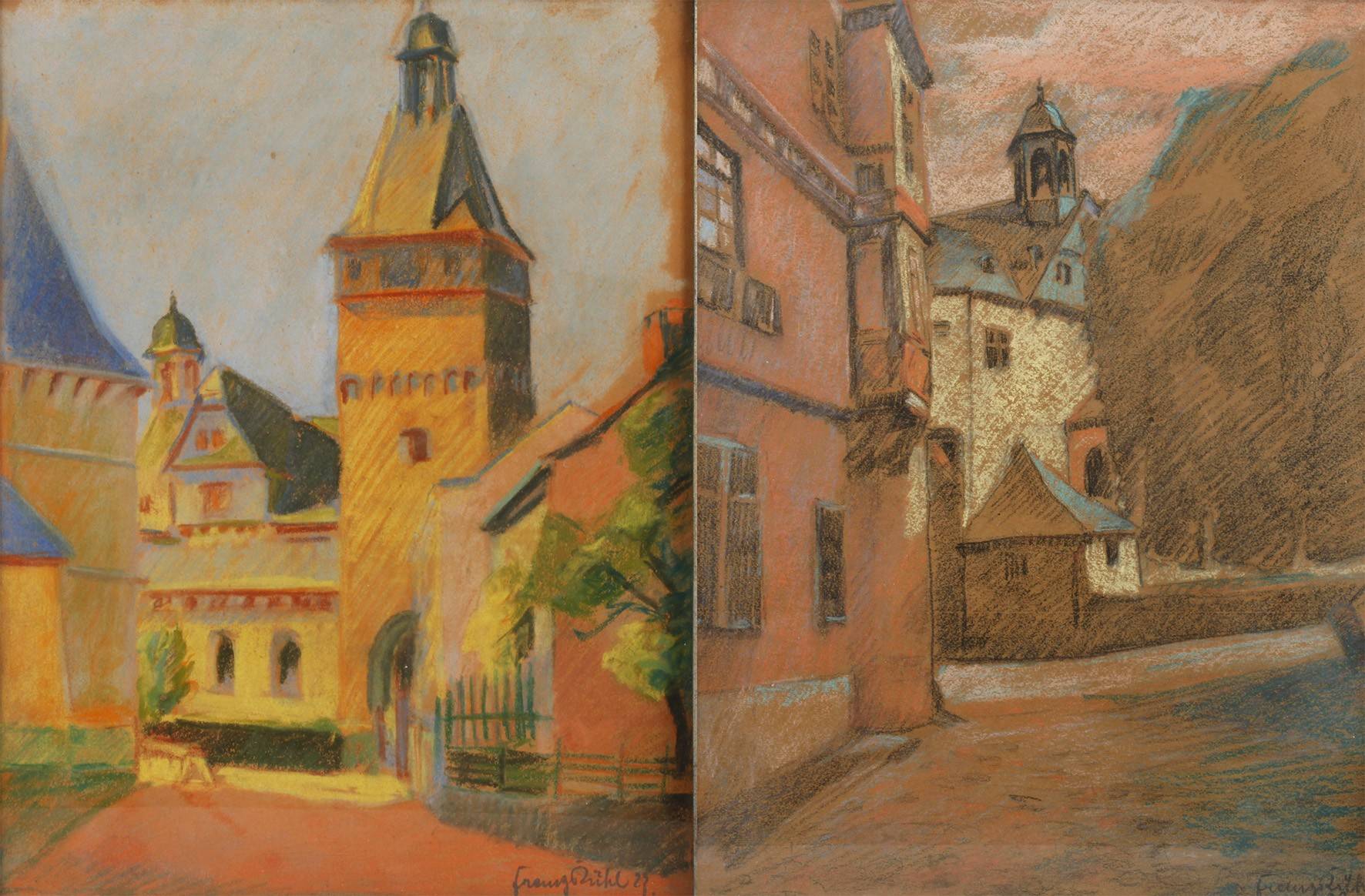 Franz Rühl, Paar Stadtansichten