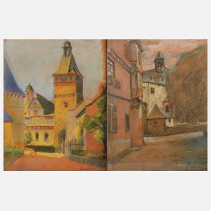 Franz Rühl, Paar Stadtansichten