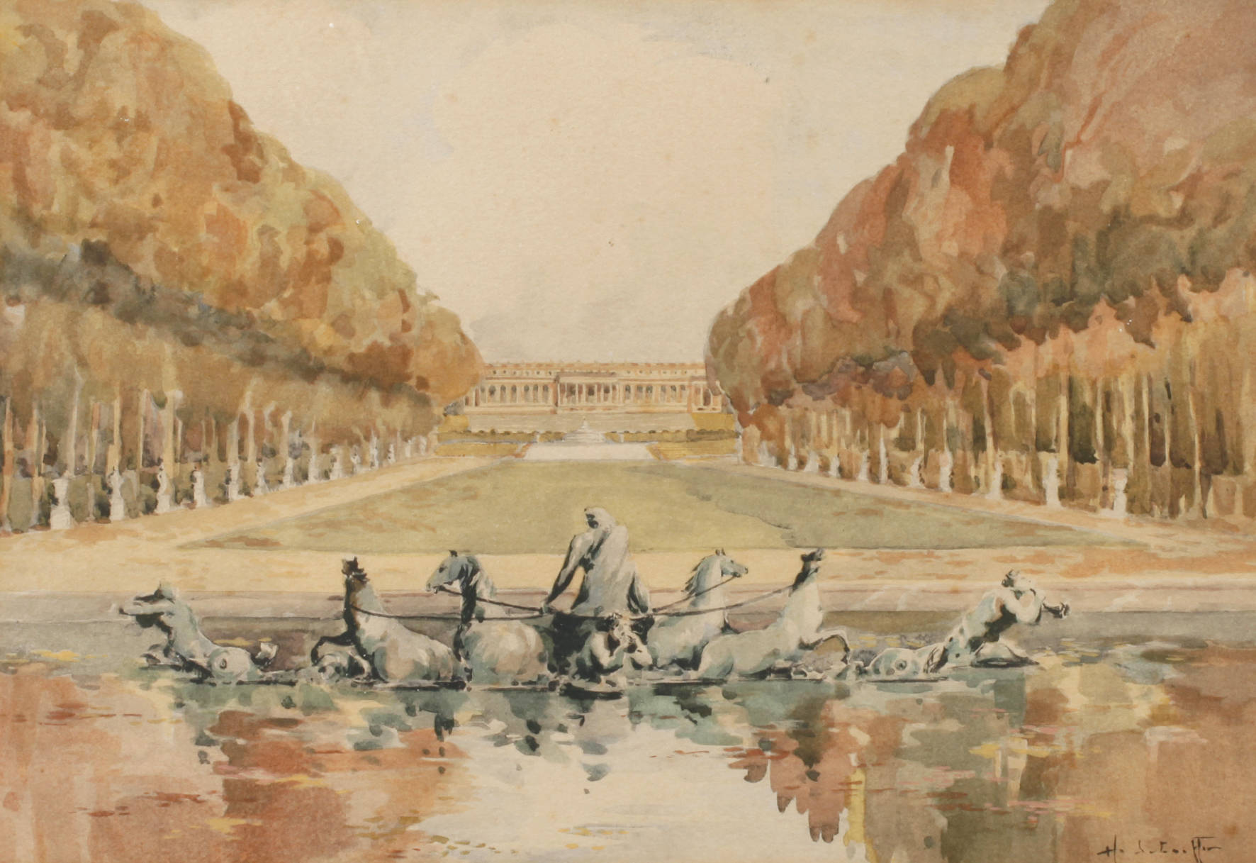 Henri Alexis Schaeffer, Ansicht Versailles
