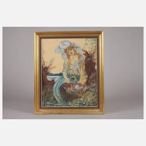 Albert Zahlbruckner, Najade am Seeufer