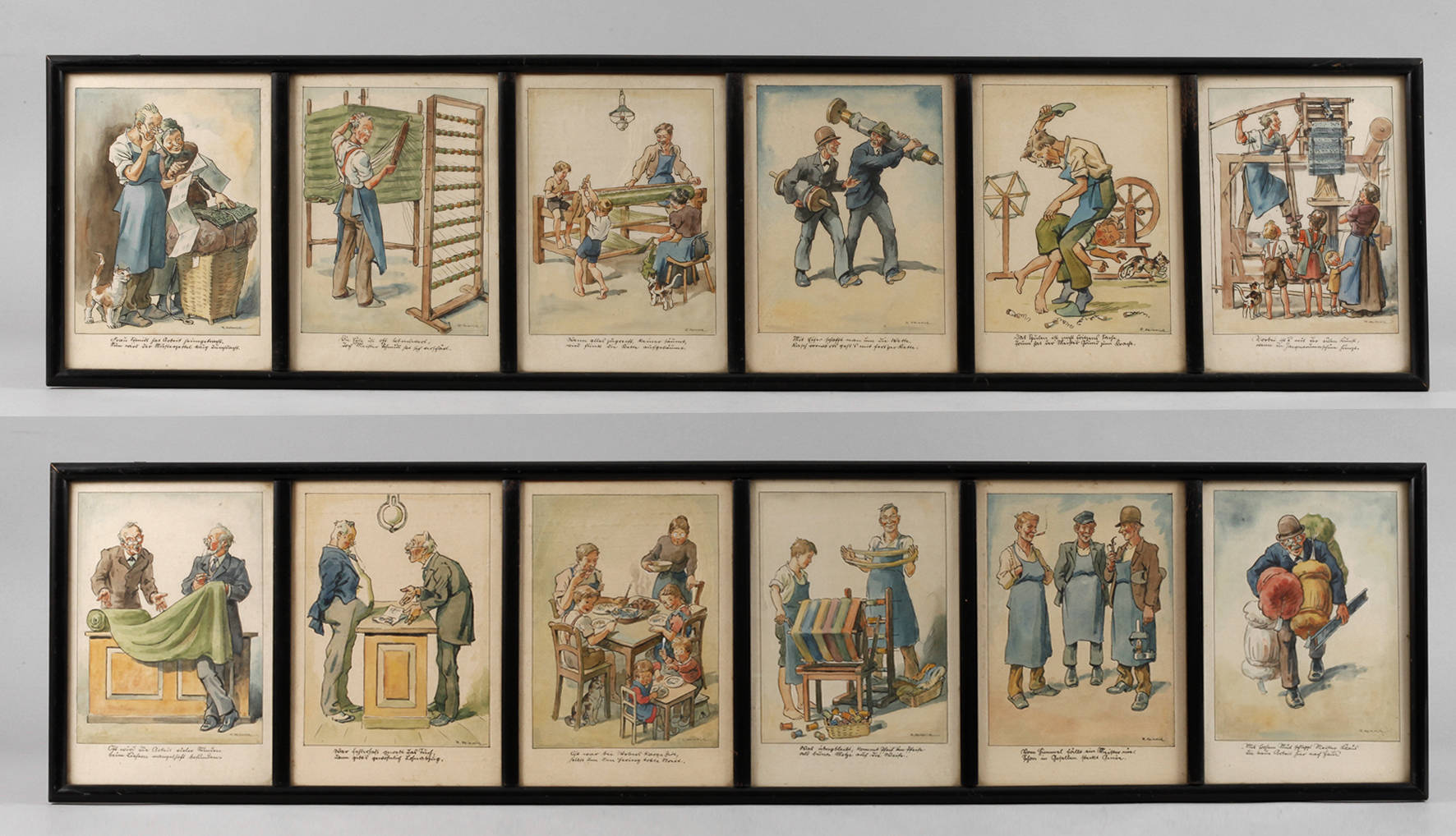 R. Heinrich, Folge von Berufsdarstellungen