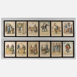 R. Heinrich, Folge von Berufsdarstellungen