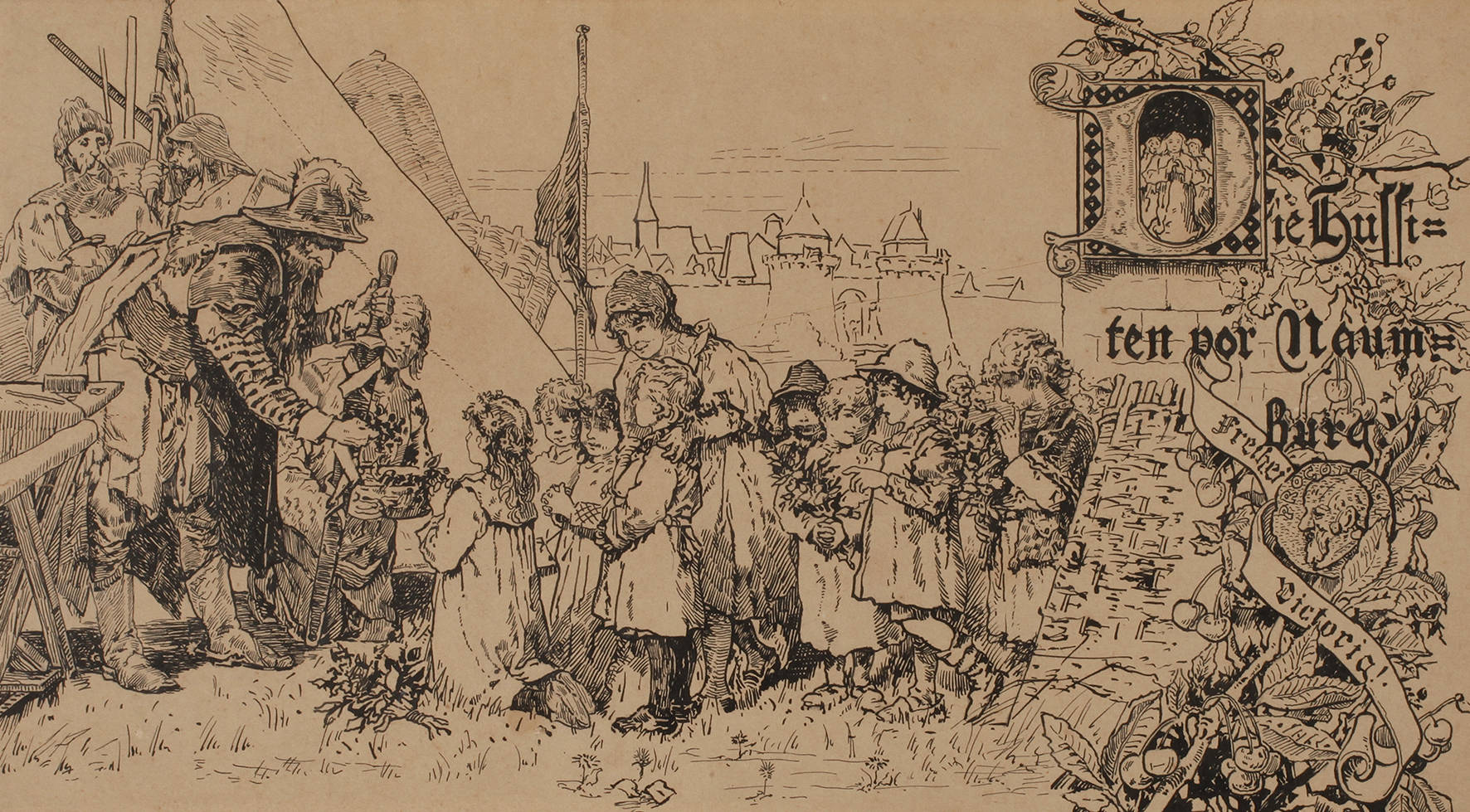 Carl Gehrts, attr., ”Die Hussiten vor Naumburg”