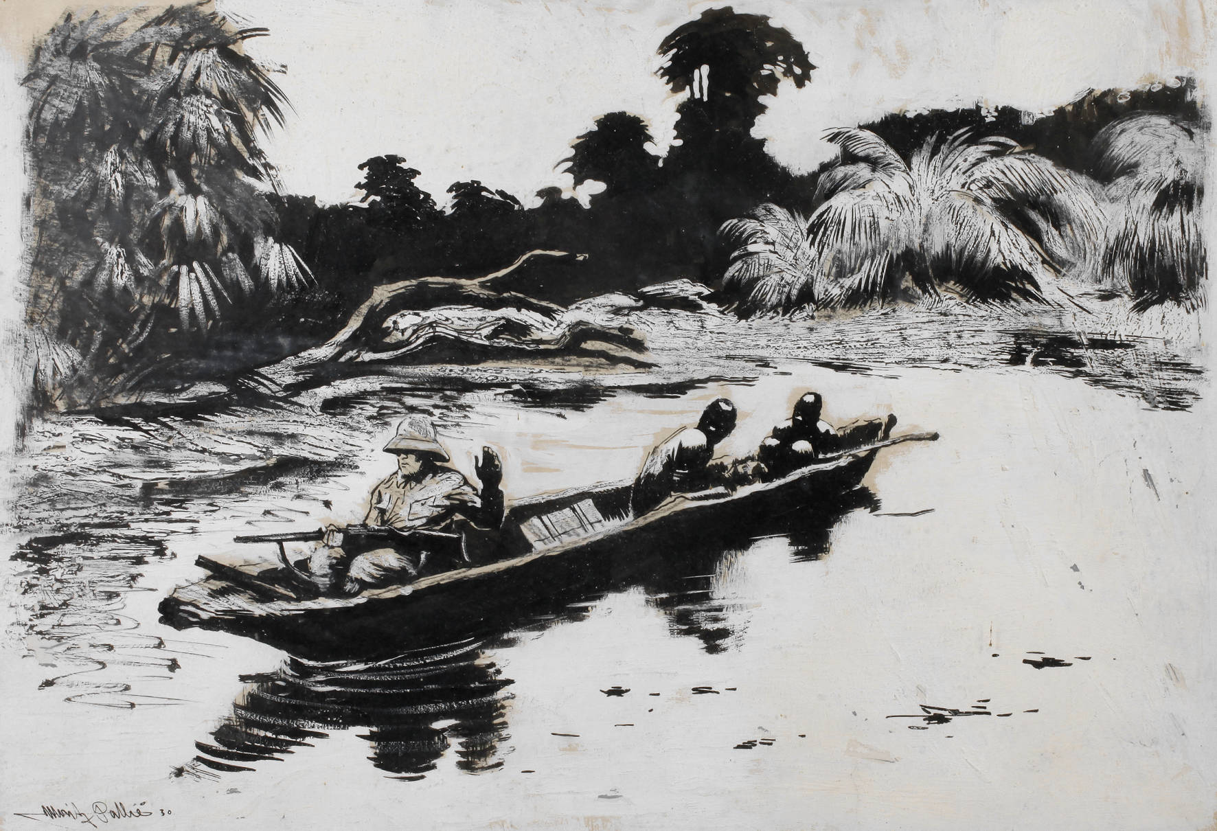 Moritz Pathé, ”Auf der Krokodiljagd”