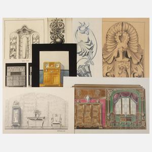 Sammlung Möbelentwürfe Art déco