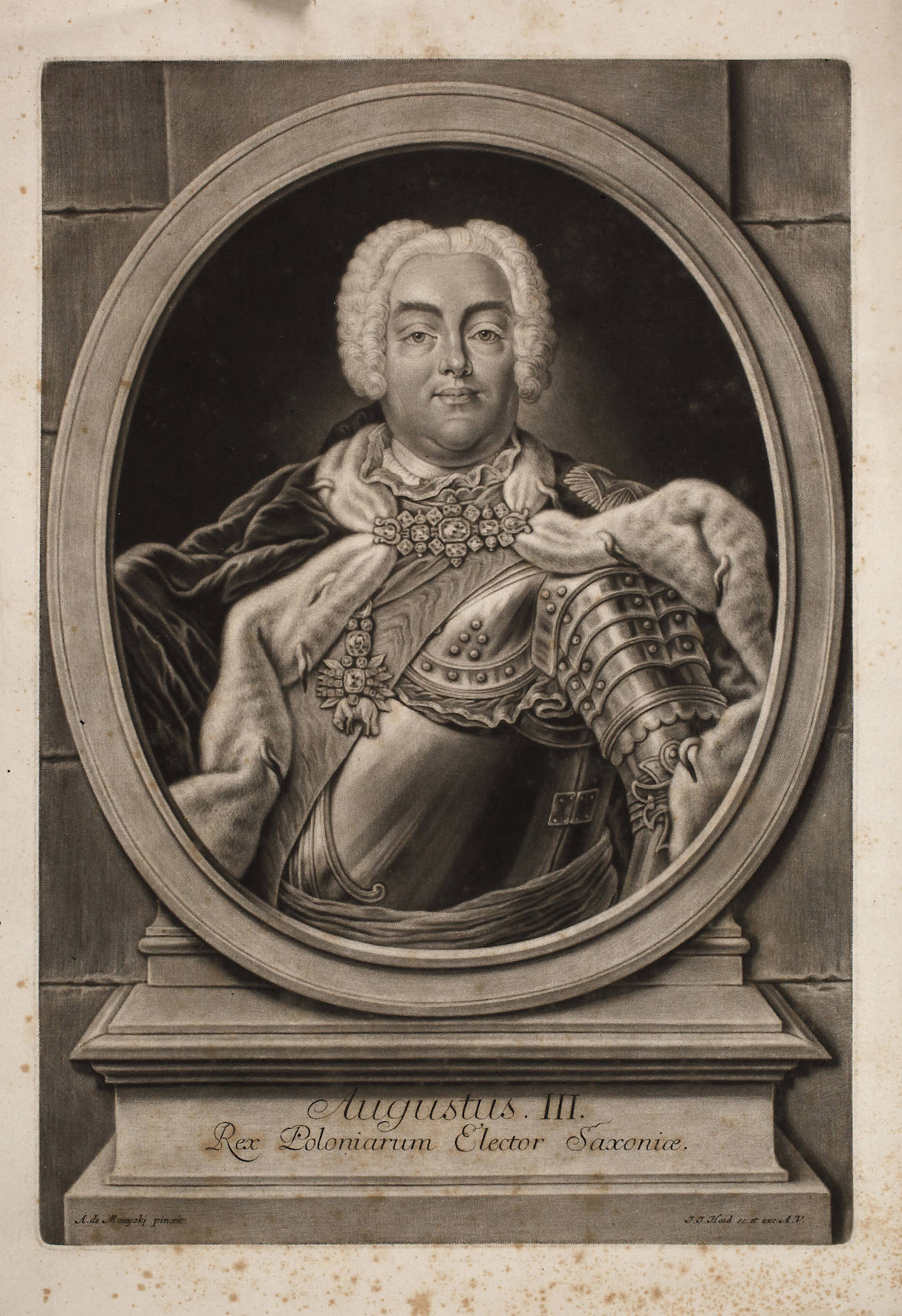 Johann Jakob Haid, Bildnis August III. von Polen