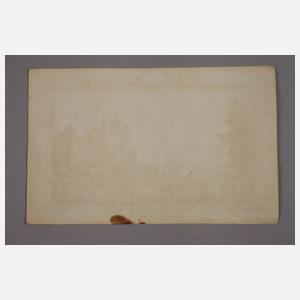 Stammbuchblatt mit Ansicht Burg Hohnstein