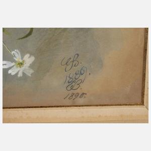 Eduard Braunsdorf, Wiesenblumen in Vase