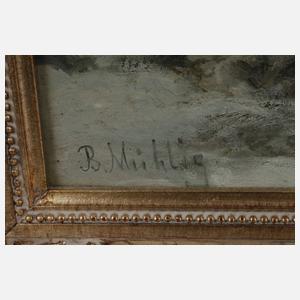 Bernhard Mühlig, Jäger im Winterwald