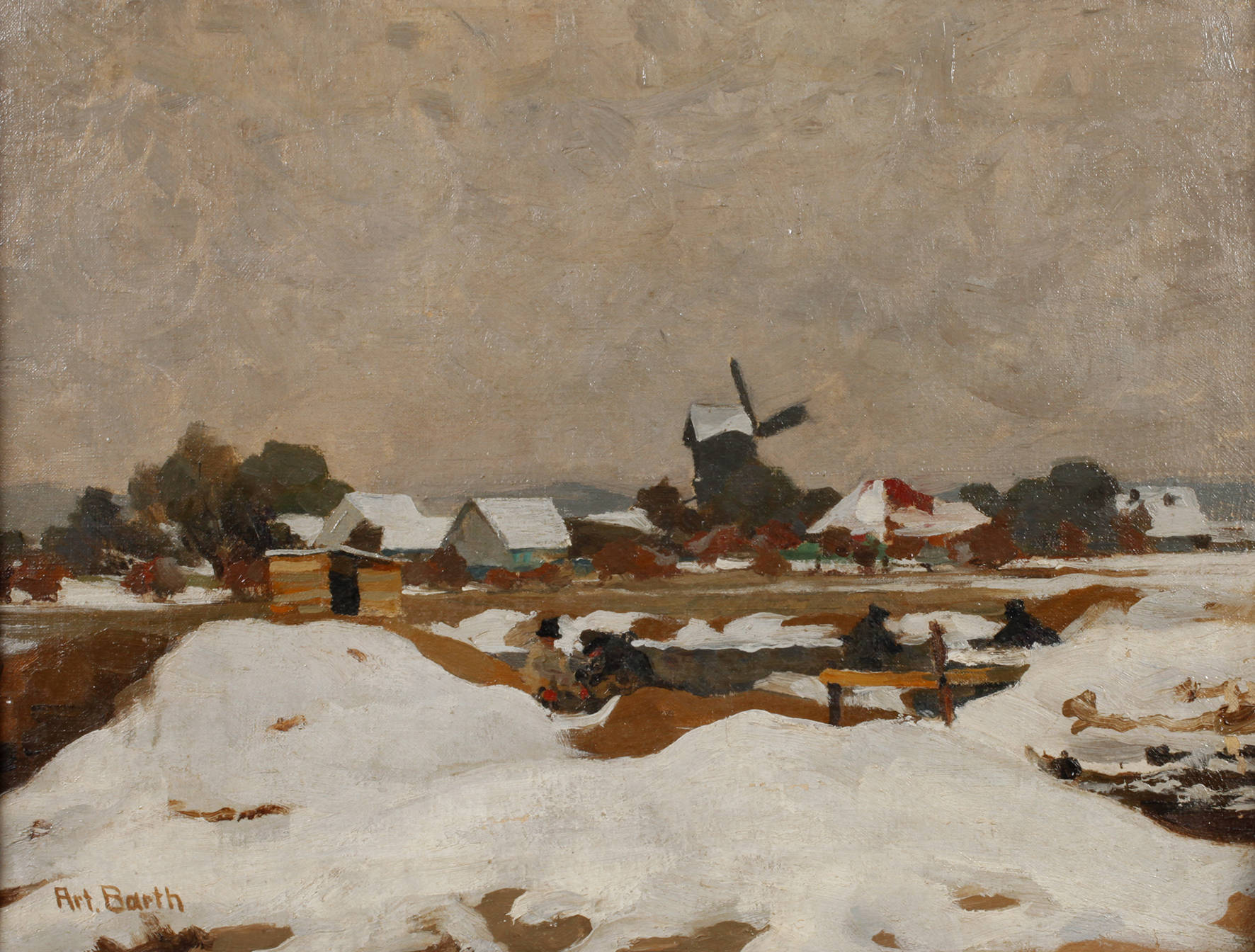 Arthur Barth, Winterliches Dorf