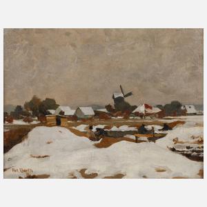 Arthur Barth, Winterliches Dorf