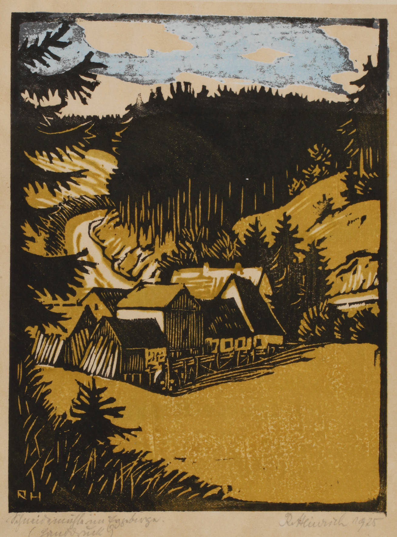 R. Heinrich, ”Schneidemühle im Erzgebirge”