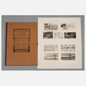 Prof. Max Klinger, Mappe ”Amor und Psyche”