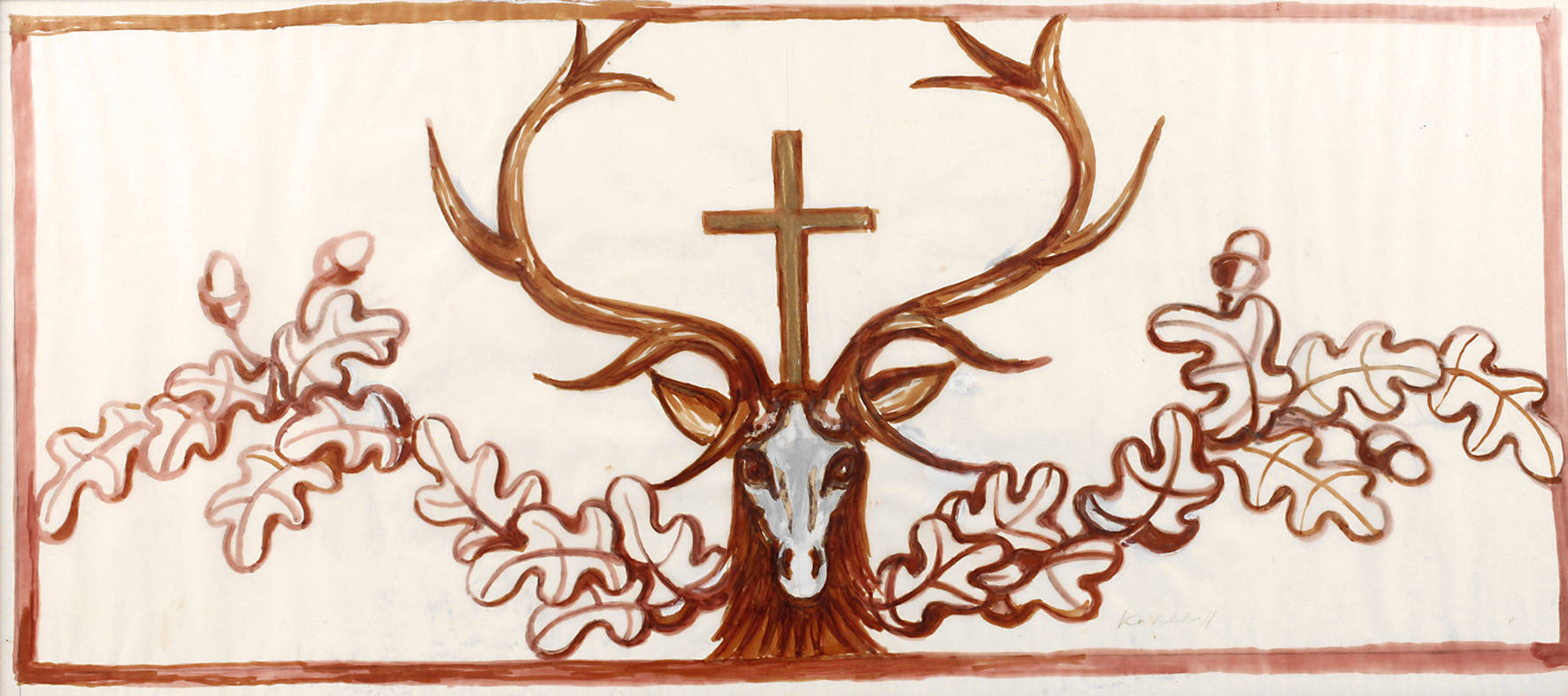 Kohlhoff, Ornamententwurf ”St. Hubertus”