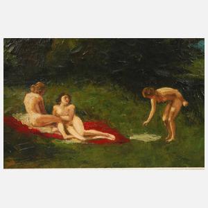 Pof. Georg Egmont Oehme, Akte am Waldrand