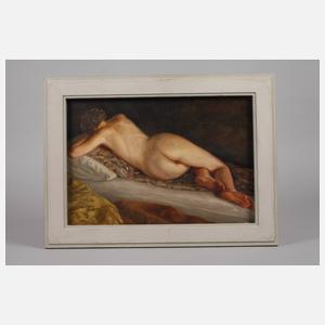 Curt Querner, attr., Liegender Damenakt