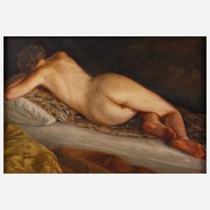 Curt Querner, attr., Liegender Damenakt