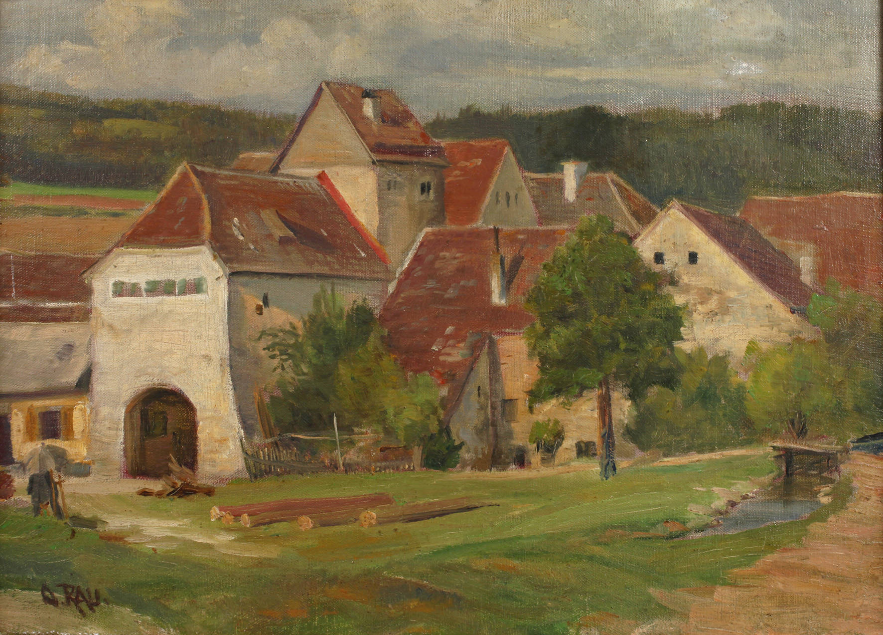 Otto Rau, Sommerliche Kleinstadt