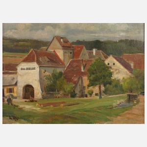 Otto Rau, Sommerliche Kleinstadt