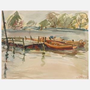 Karl Richter, Boote am Steg