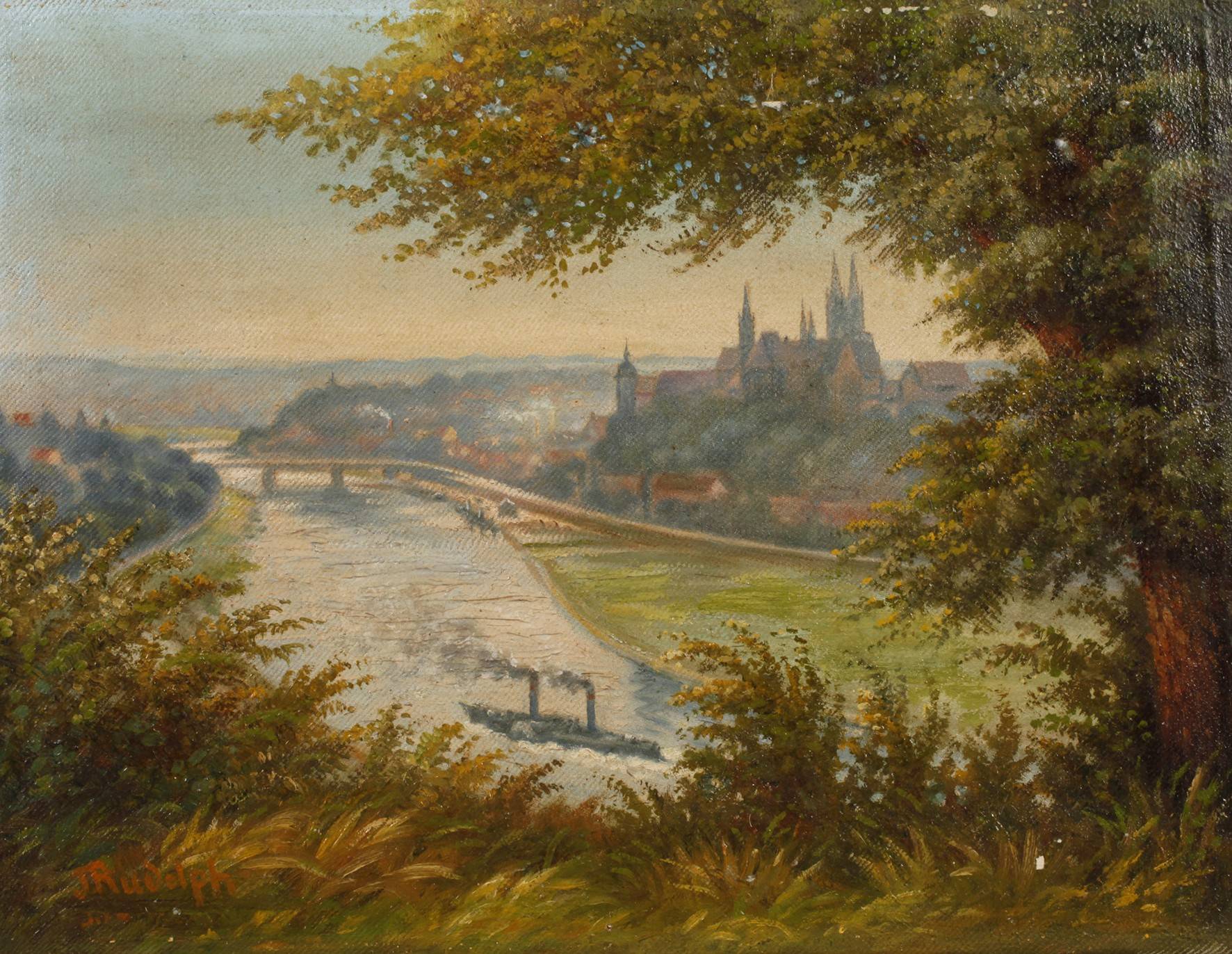 Johannes Rudolph, Blick auf Meissen