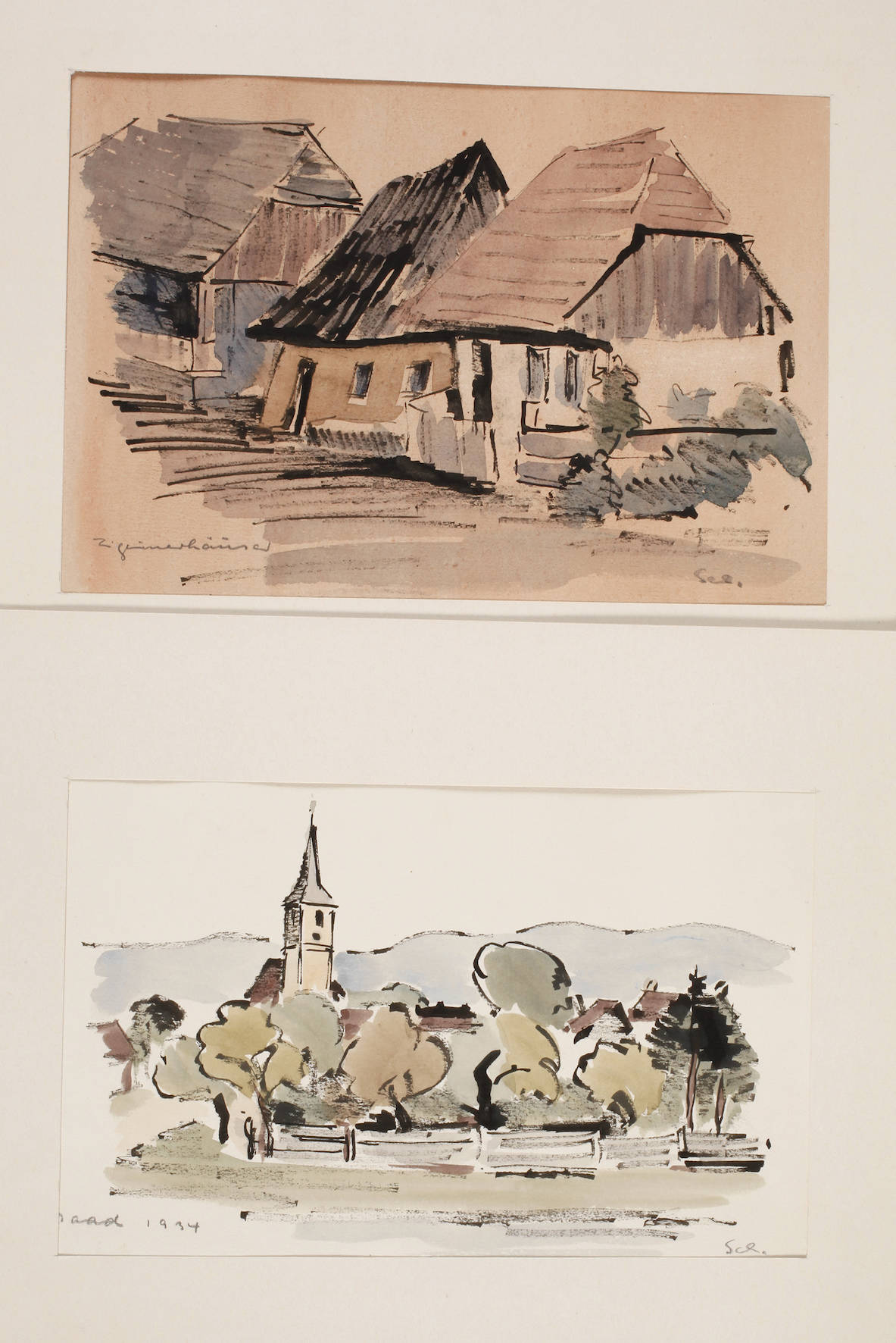 Elisabeth Schettler, Paar Mischtechniken