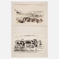 Elisabeth Schettler, Paar Zeichnungen111