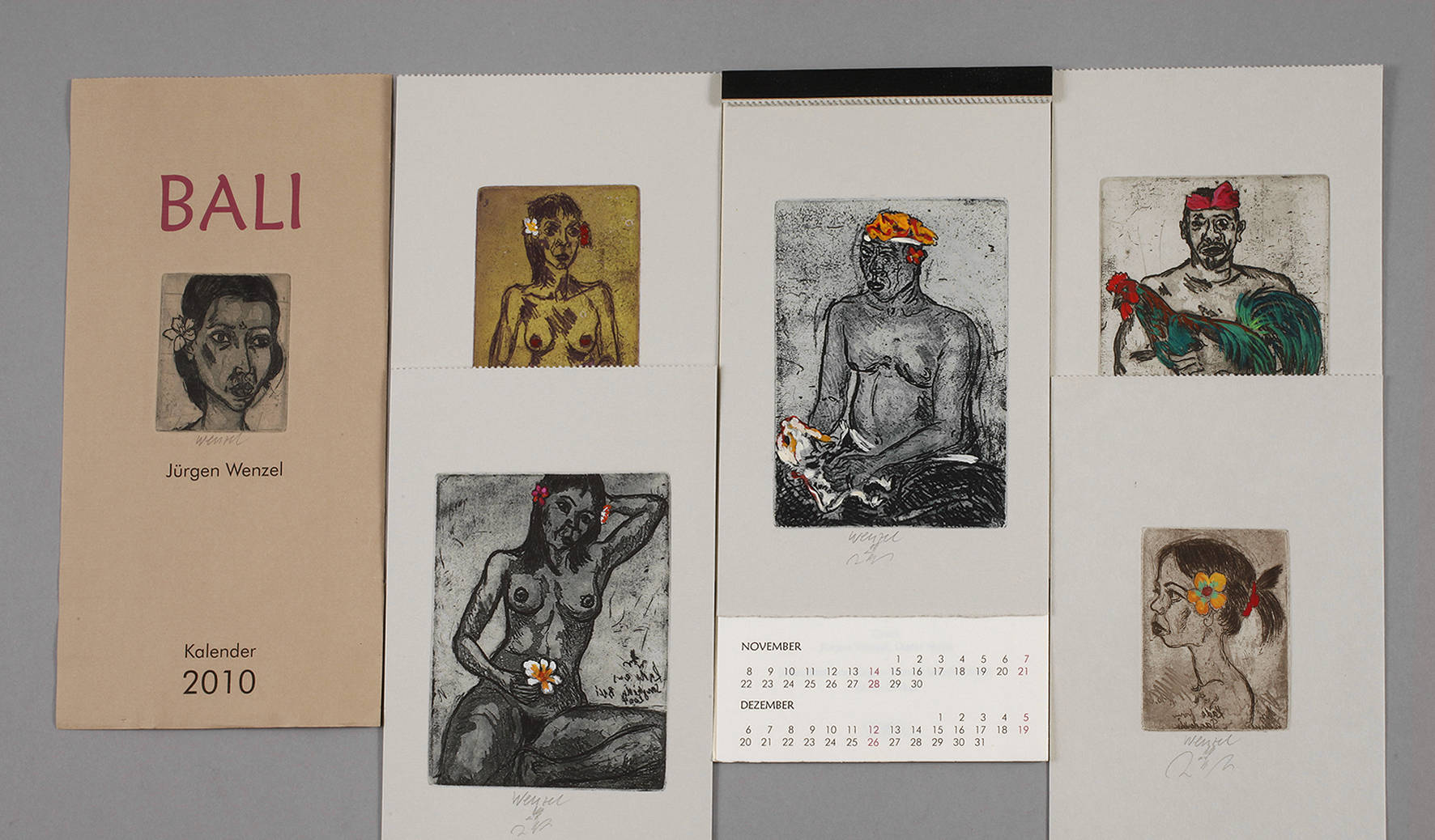Jürgen Wenzel, Originalgrafischer Kalender ”Bali”