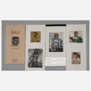 Jürgen Wenzel, Originalgrafischer Kalender ”Bali”