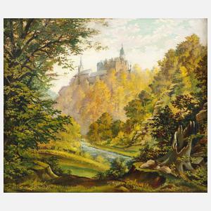 Sommerliche Ansicht Schloss Rochsburg