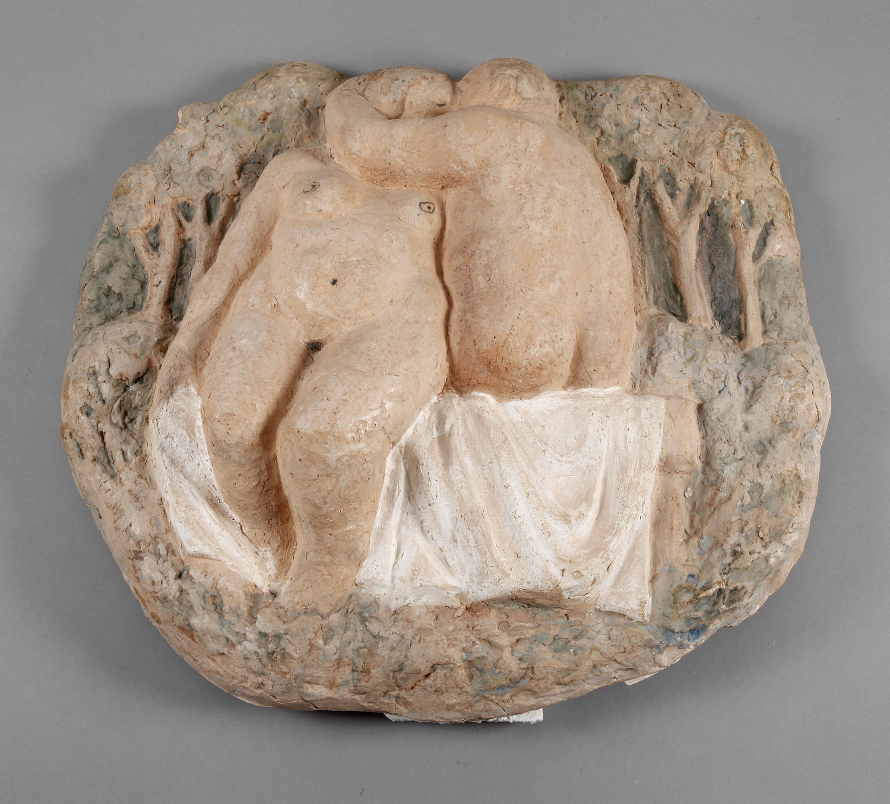 Wandplastik ”Paar im Park”