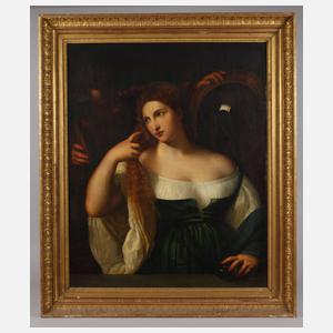 ”Junge Frau bei der Toilette” nach Tizian