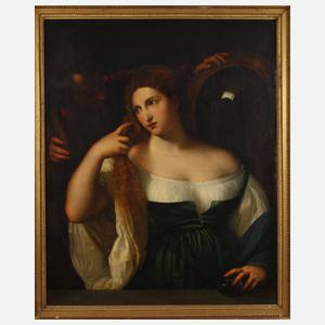 ”Junge Frau bei der Toilette” nach Tizian