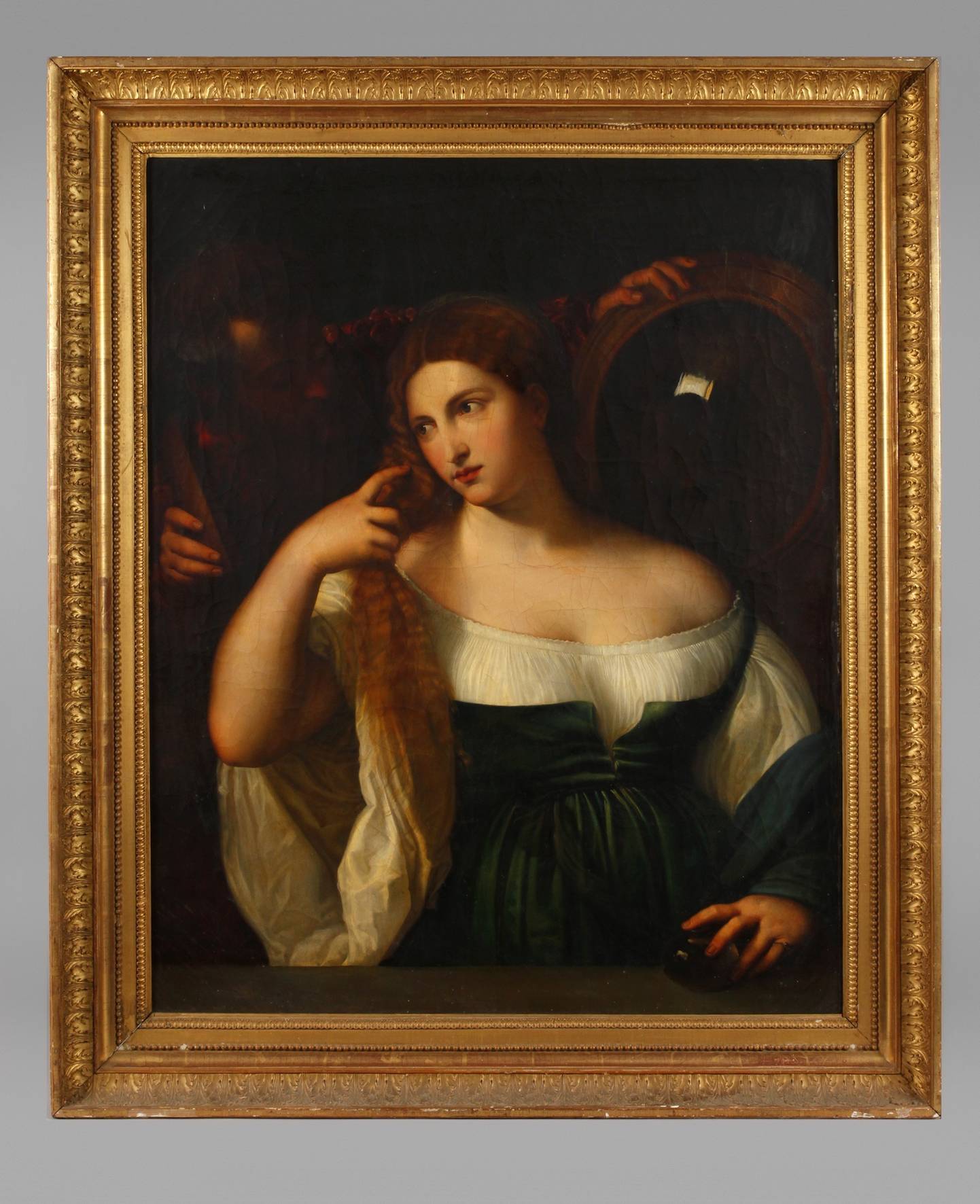 ”Junge Frau bei der Toilette” nach Tizian