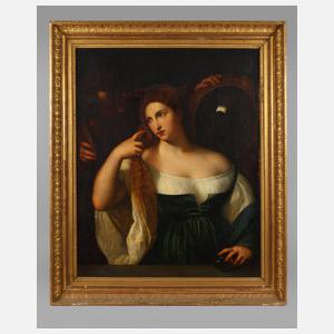 ”Junge Frau bei der Toilette” nach Tizian