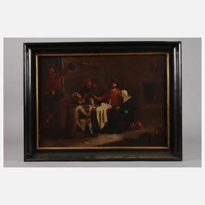 Gesellige Runde im Kücheninterieur