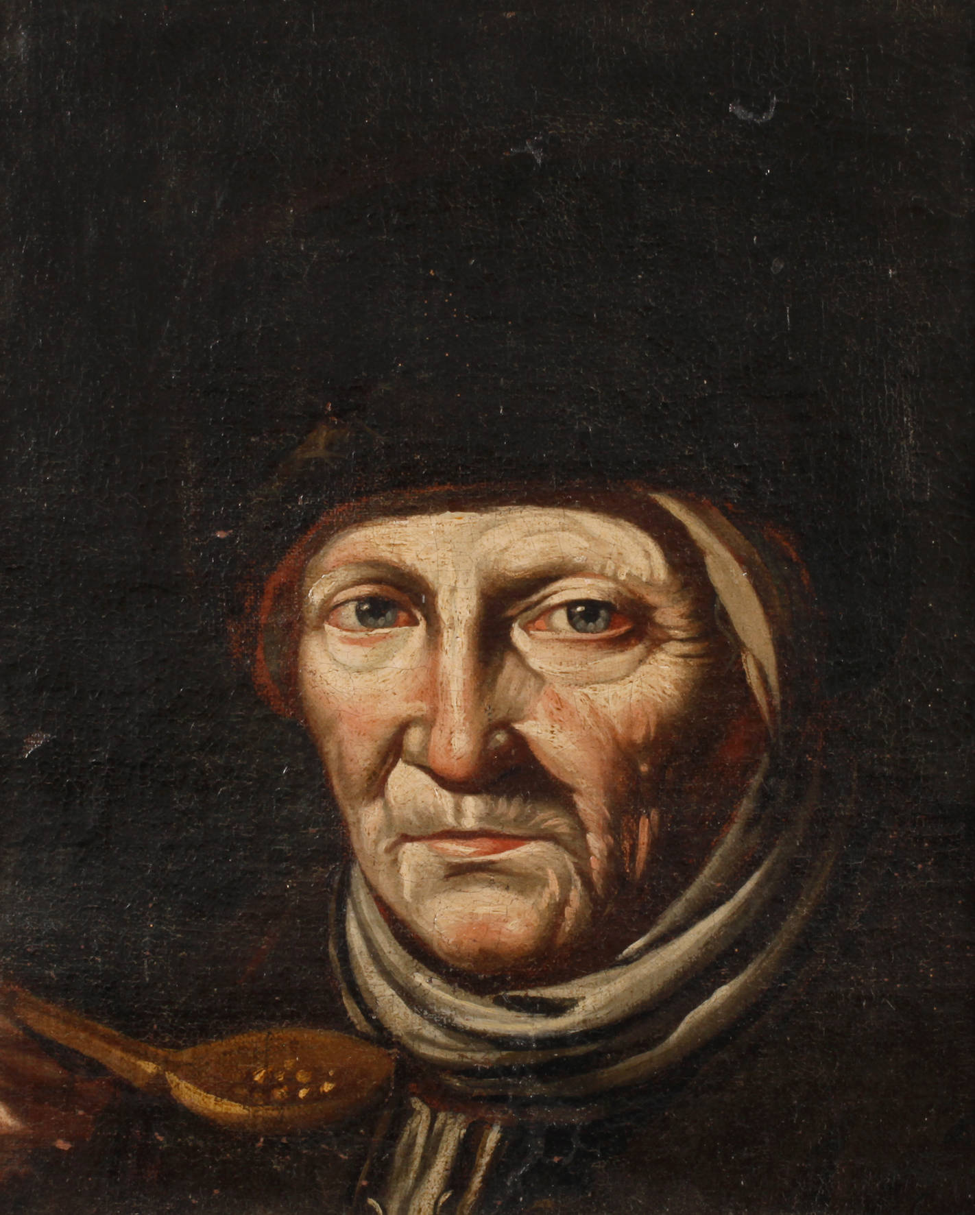 Löffelnde alte Dame